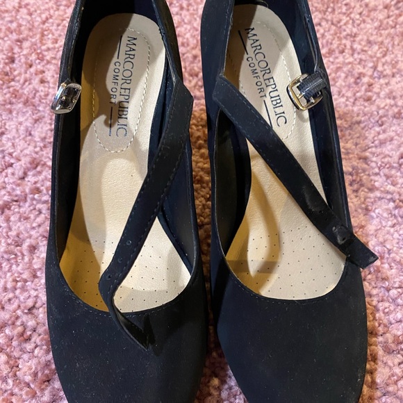 Marco Republic Monaco Comfort Pumps – Black Nubuck – Size 7 – NWT - Picture 3 of 9